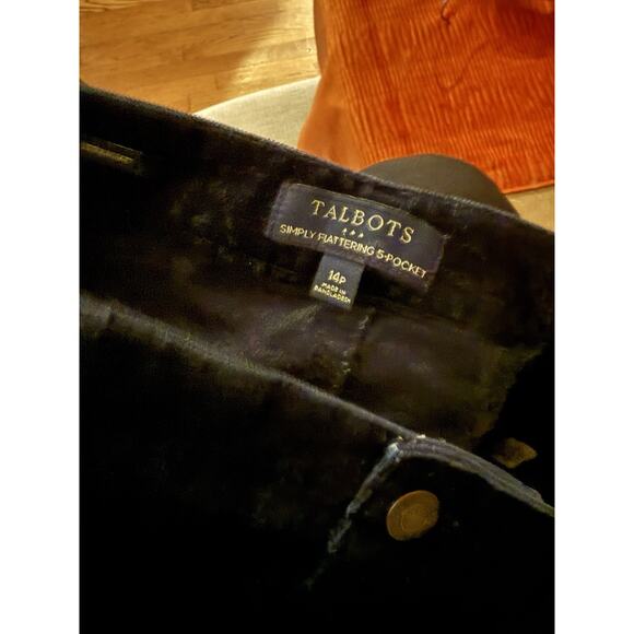 NEW Talbots Simply Flattering 5 Pocket Corduroy Pants 14P Dark GreenWomen’s - Picture 5 of 6